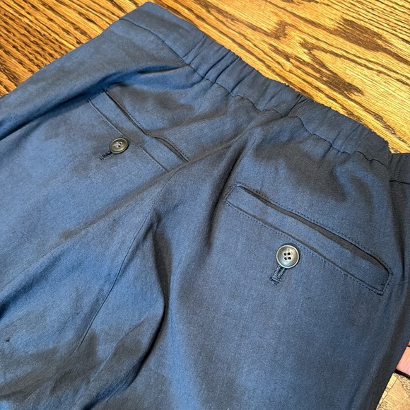 Elaine Kim navy blue trousers with split cuff size P - Picture 4 of 6